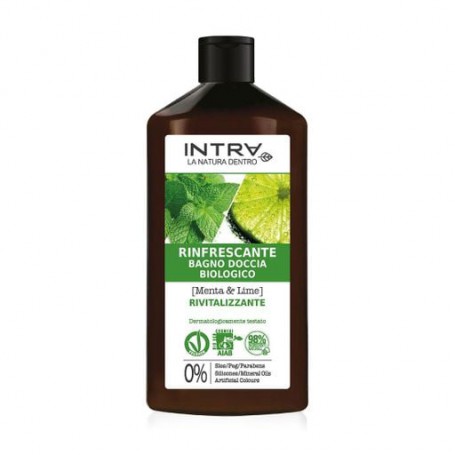Гель для душа Intra Organic Refreshing Body Wash Revitalizing Mint and Lime освежающий, 400 мл