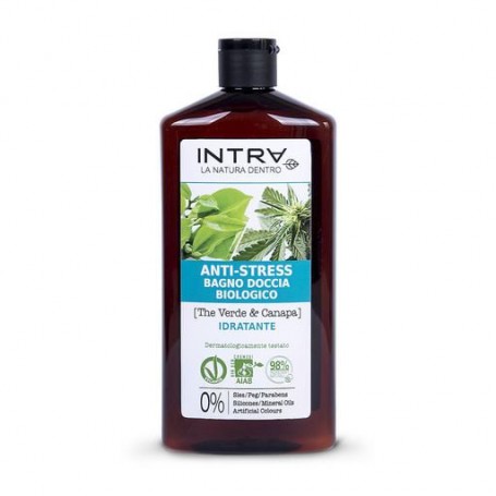 Гель для душа Intra Organic Refreshing Body Wash Moisturizing Green Tea & Hemp Увлажняющий, 400 мл