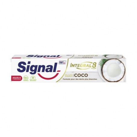 Отбеливающая зубная паста Signal Integral 8 Nature Elements с кокосом, 75 мл