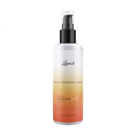 Масло для загара Lapush Sun Tanning Oil SPF 7 с экстрактом моркови и шиповника, 100 мл