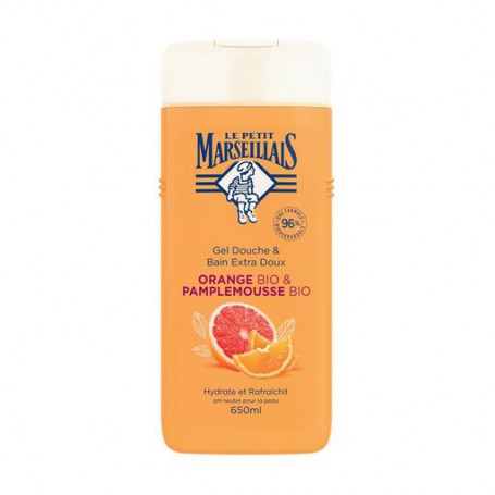 Гель для душа Le Petit Marseillais Апельсин и грейпфрут, 650 мл