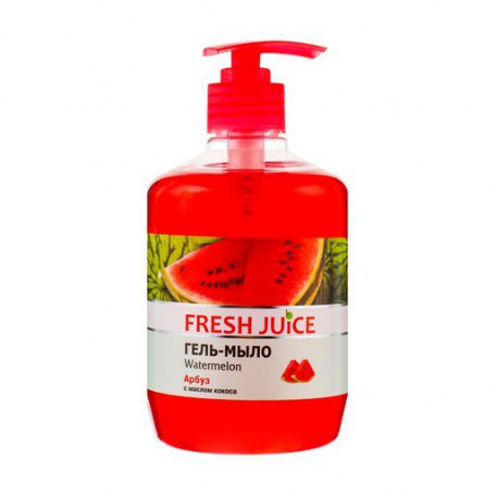 Жидкое гель-мыло Fresh Juice Арбуз, с глицерином и кокосовым маслом, 460 мл