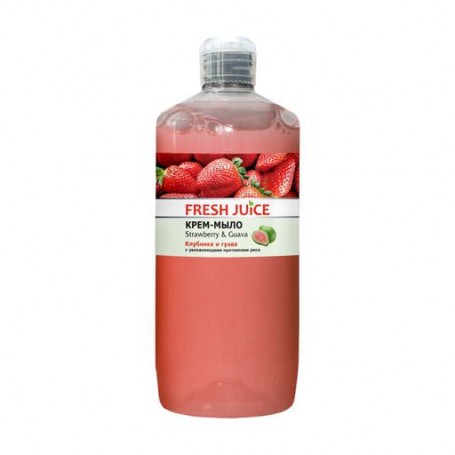 Жидкое крем-мыло Fresh Juice Клубника и гуава, 1 л