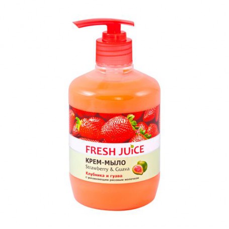 Жидкое крем-мыло Fresh Juice Клубника и гуава, 460 мл