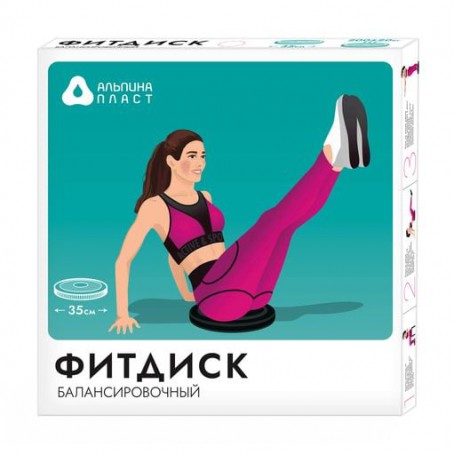 Балансировочный диск Альпина Пласт Фитдиск, зеленый, 350 мм, 1 шт