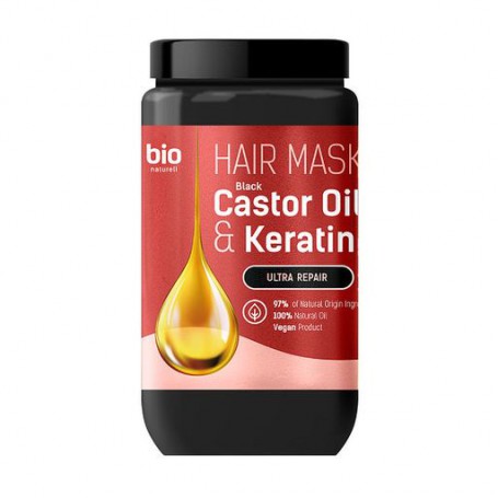 Маска для волос Bio Naturell Black Castor Oil & Keratin Hair Mask, 946 мл