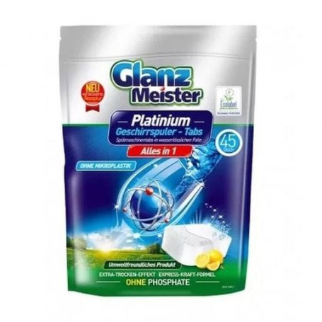 Таблетки для посудомоечной машины Glanz Meister Platinum, 45 шт