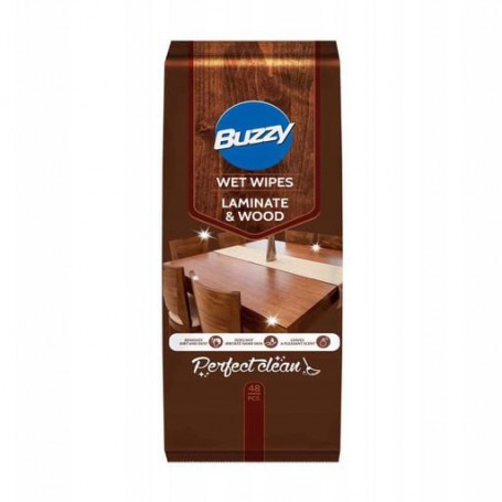 Влажные салфетки для уборки мебели Buzzy Wet Wipes Lamite & Wood, 48 шт