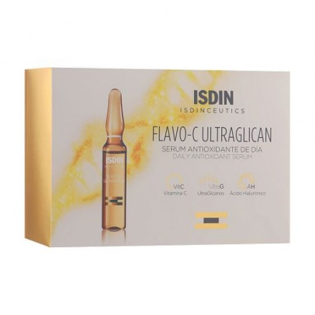 Дневная сыворотка для лица Isdin Isdinceutics Flavo C Ultraglican Serum Antioxidante De Dia, 30*2 мл