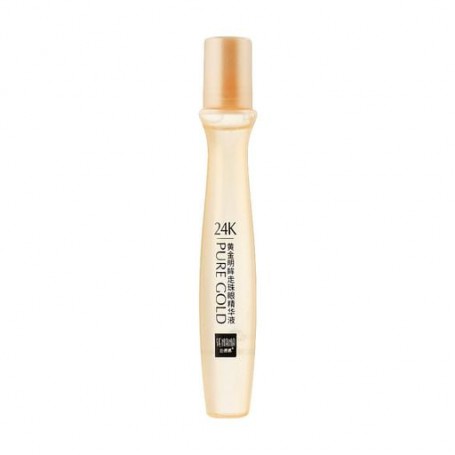 Роликовый аппликатор для кожи вокруг глаз Senana 24k Pure Gold Bright Beads Eye Essence для удаления темных кругов, 15 мл