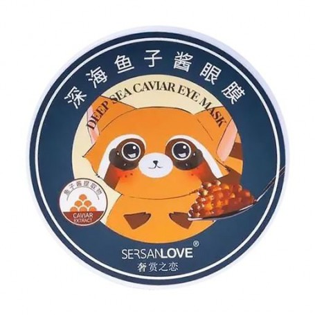 Гидрогелевые патчи для кожи вокруг глаз Sersanlove Deep Sea Caviar Eye Mask с золотом и экстрактом красной икры, 60 шт