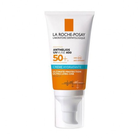 Солнцезащитный крем для лица и кожи вокруг глаз La Roche-Posay Anthelios Anthelios UVMune 400 Hydrating Cream SPF50+, 50 мл