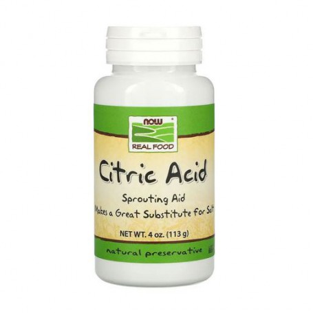 Пищевая добавка в порошке Now Foods Citric Acid Лимонная кислота, 113 г
