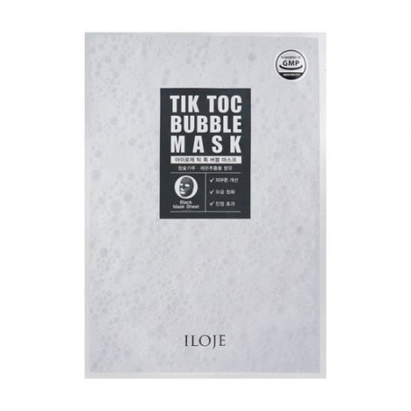 Тканевая пузырчатая маска для лица Konad Iloje Tik Toc Bubble Mask, 23 г