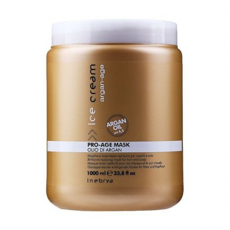 Маска Inebrya Ice Cream Pro-Age Mask Argan Oil с аргановым маслом, для окрашенных волос, 1 л