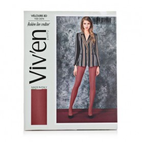 Колготы женские Viven petty Veloers, 100 ден, серый, размер 2