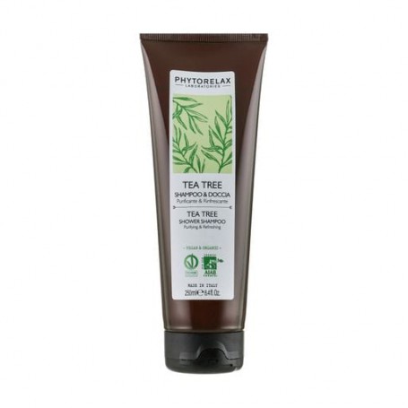 Шампунь и гель для душа 2в1 Phytorelax Laboratories Tea Tree Shower Shampoo Увлажнение и освежающий эфект, 250 мл