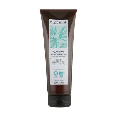 Увлажняющий шампунь и гель для душа 2в1 Phytorelax Laboratories Hemp Shower Shampoo, 250 мл