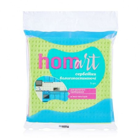 Салфетки влаговпитывающие Homart, 5 шт