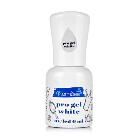 Гель-лак для ногтей GlamBee Pro Gel White UV/LED 86, 6 мл