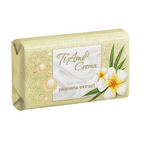 Косметическое крем-мыло твердое Ti Amo Crema с экстрактом плюмерии, 125 г
