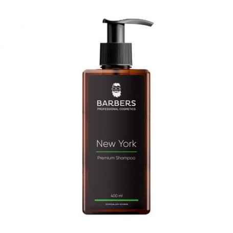 Мужской тонизирующий шампунь для волос Barbers New York Premium Shampoo, 400 мл