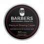 Мужской крем для бритья Barbers Premium Shaving Cream с успокаивающим эффектом, с сандалом и корнем солодки, 100 мл