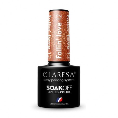 Гель-лак для ногтей Claresa Easy Painting System Soak Off UV/LED Color Fallin Love 12, 5 г
