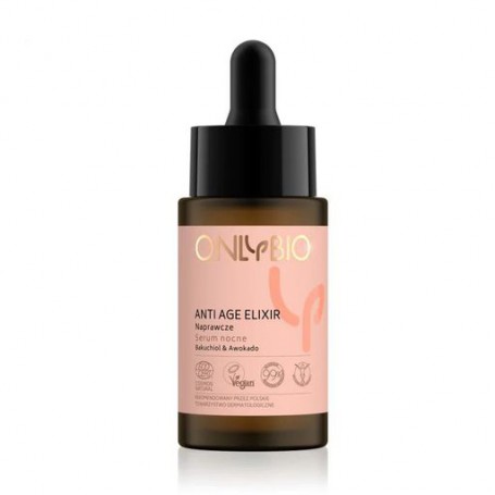 Восстанавливающая ночная сыворотка для лица OnlyBio Anti Age Elixir, 30 мл