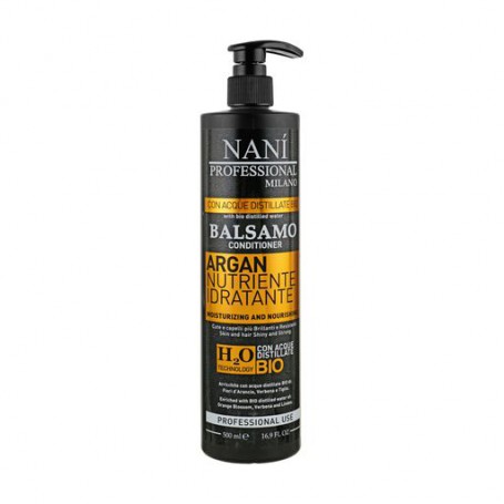 Бальзам-кондиционер для волос Nani Professional Milano Увлажнение и питание, с аргановым маслом, 500 мл