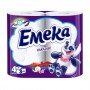 Туалетная бумага Emeka Paradise, 3-слойная, белая, 135 отрывов, 4 шт