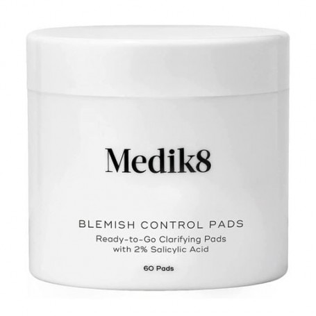Бесспиртовые пады для лица Medik8 Blemish Control Pads для проблемной кожи, с салициловой кислотой, 60 шт