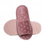 Детские домашние тапочки Twins HS-VL Велюровые в горох, розовые, размер 32-33