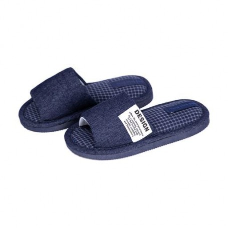 Детские домашние тапочки Twins HS-VL Jeans, синие, размер 34-35