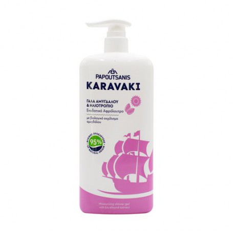 Гель для ванны и душа Papoutsanis Karavaki Миндальное молоко, 750 мл