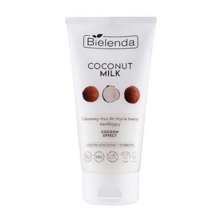 Увлажняющий кокосовый мусс для умывания Bielenda Coconut Milk Moisturizing Face Mousse, 135 г