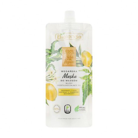Маска Bielinda 100% Pure Vegan Mask для жирных волос, 125 мл (дойпак)