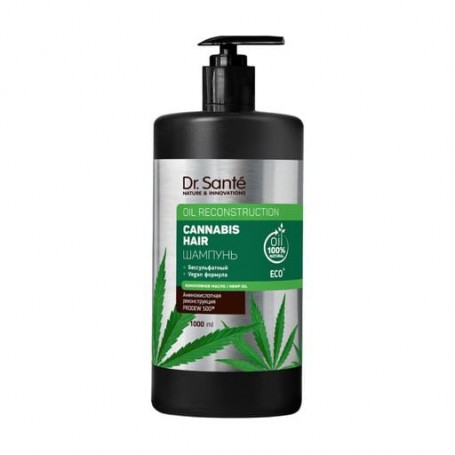 Бессульфатный шампунь для волос Dr. Sante Cannabis Hair Shampoo, 1 л