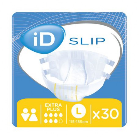 Подгузники для взрослых ID Slip Extra Plus, размер L (115-155 см), 30 шт
