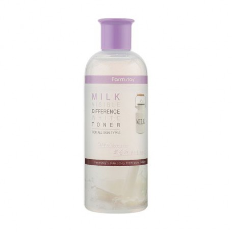 Осветляющий тонер для лица Farmstay Visible Difference White Toner Milk с молочным экстрактом, 350 мл