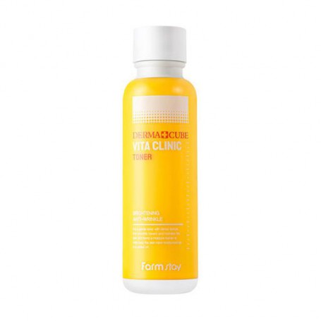 Витаминный тонер для лица FarmStay Derma Cube Vita Clinic Toner, 120 мл