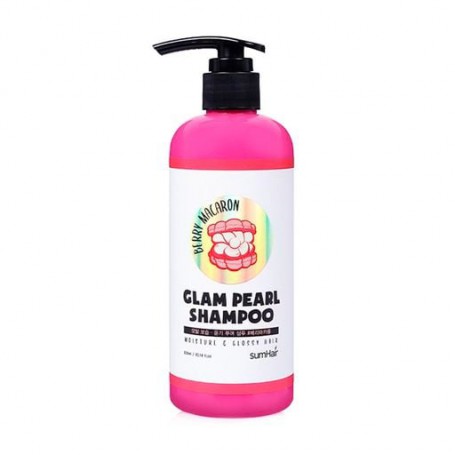 Шампунь для волос sumHair Glam Pearl Shampoo Berry Macaron Увлажнение и блеск, с ягодным макаруном, 300 мл
