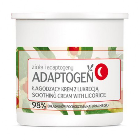 Успокаивающий ночной крем для лица Floslek Adaptogen Soothing Night Cream With Licorice с лакрицей, 50 мл (сменный блок)