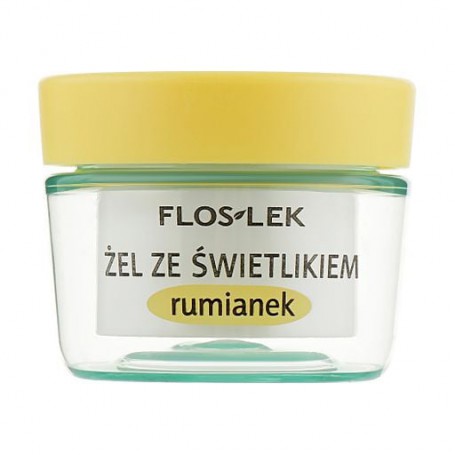 Гель для кожи вокруг глаз Floslek Lid And Under Eye Gel With Eyebright And Chamomile с очанкой и ромашкой, 10 г
