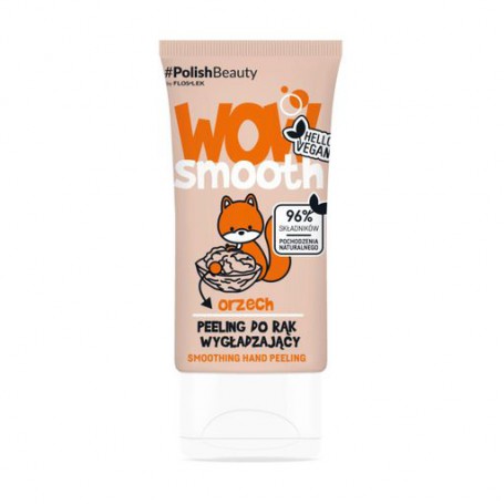 Разглаживающий пилинг для рук Floslek Wow Smooth Smoothing Hand Peeling с орехом, 50 г