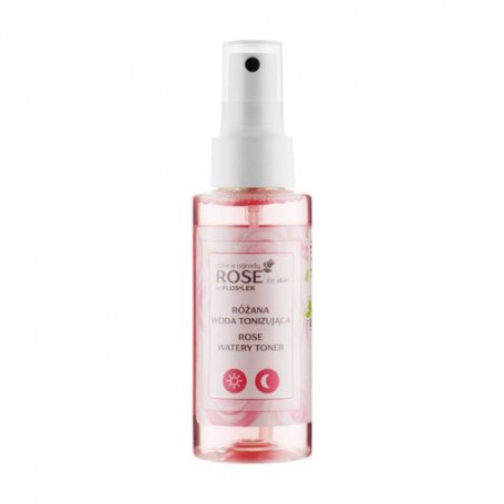 Розовая тонизирующая вода для лица Floslek Rose For Skin Rose Watety Toner, 95 мл