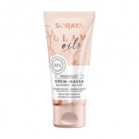 Восстанавливающая крем-маска для лица Soraya Glam Oils Regenerating Cream-Mask, 50 мл
