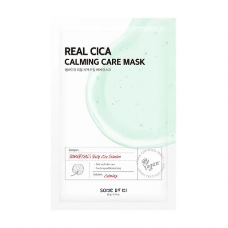 Тканевая маска для лица Some By Mi Real Cica Calming Care Mask Успокаивающая, с центеллой азиатской, 20 г