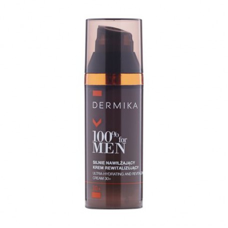 Увлажняющий восстанавливающий крем для лица Dermika Ultra-Hydrating And Revitalizing Cream 30+ мужской, 50 мл