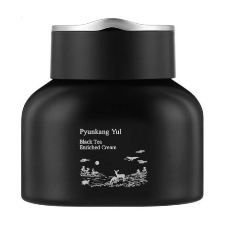 Крем для молодости и эластичности кожи лица Pyunkang Yul Black Tea Enriched Cream с черным чаем, 60 мл